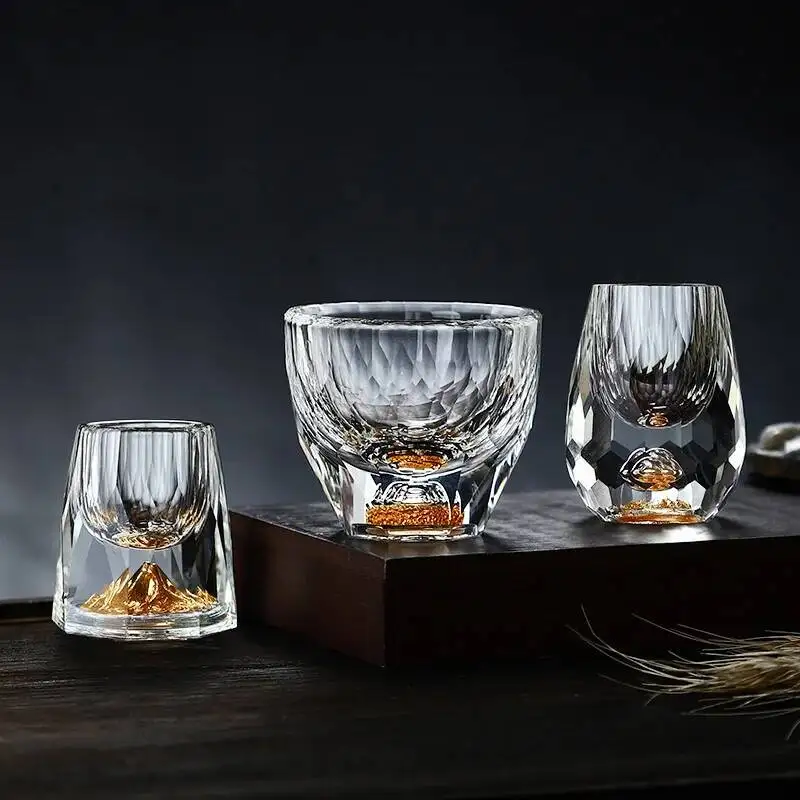 2 Pcs Crystal Shot Glasses Diamond Cutting 24K Gold Foil Small Wine Cup Luxury Spirits Liquor Glass Vodka Cup Baijiu Soju Cup
2 Pcs Crystal Shot Glasses Diamond Cutting 24K Gold Foil Small Wine Cup Luxury Spirits Liquor Glass Vodka Cup Baijiu Soju Cup