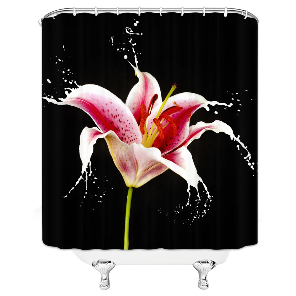 3D Creative Flower Shower Curtains Juice Spatter Floral Plant Pattern Waterproof Frabic Bathroom Bath Curtain with Hooks Decor
3D Creative Flower Shower Curtains Juice Spatter Floral Plant Pattern Waterproof Frabic Bathroom Bath Curtain with Hooks Decor