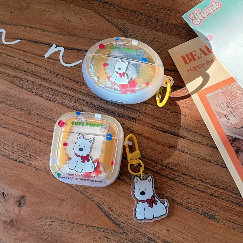 Cute White Puppy Clear Capa for Huawei FreeClip 2 FreeClip SE4 SE3 SE2 Pro3 Pro4 5i 6i 6 5 Bluetooth Earphone Case with Pendant
Cute White Puppy Clear Capa for Huawei FreeClip 2 FreeClip SE4 SE3 SE2 Pro3 Pro4 5i 6i 6 5 Bluetooth Earphone Case with Pendant