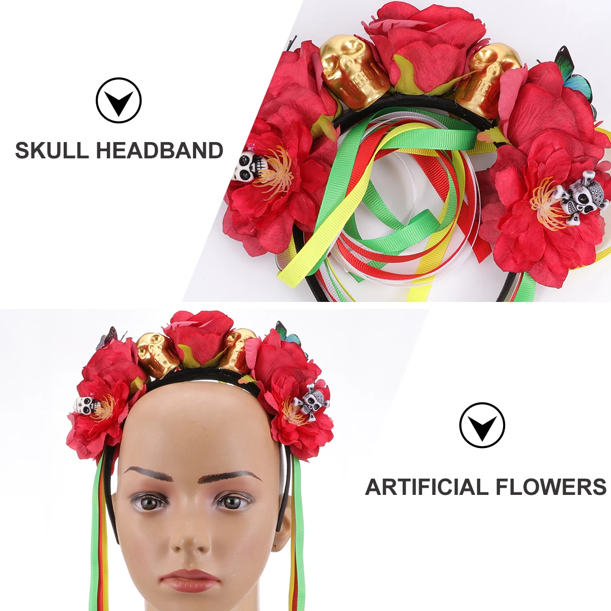 Halloween Costumes Skull Headband Hair Hoop Delicate Rose Fashion Red Flower Clasp Miss
Halloween Costumes Skull Headband Hair Hoop Delicate Rose Fashion Red Flower Clasp Miss