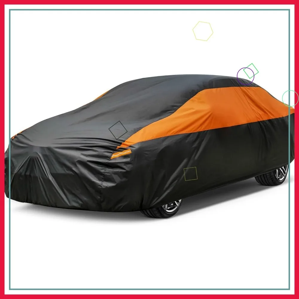 All Weather Waterproof Universal Car Cover for Sedans - Sun, Dust, Snow Protection with Reflective Stripes
All Weather Waterproof Universal Car Cover for Sedans - Sun, Dust, Snow Protection with Reflective Stripes