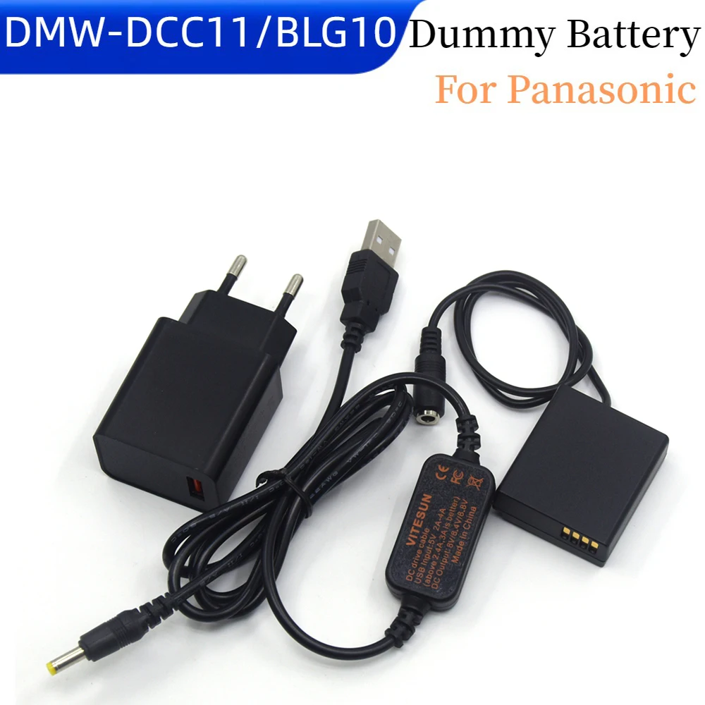18W Charger+USB DC Cable+BLG10 BLE9 Dummy Battery for Lumix GF5 GF6 GX80 GX86 GX7 Mark II ZS60 70 S6 TZ100 Camera DCC11 Coupler
18W Charger+USB DC Cable+BLG10 BLE9 Dummy Battery for Lumix GF5 GF6 GX80 GX86 GX7 Mark II ZS60 70 S6 TZ100 Camera DCC11 Coupler