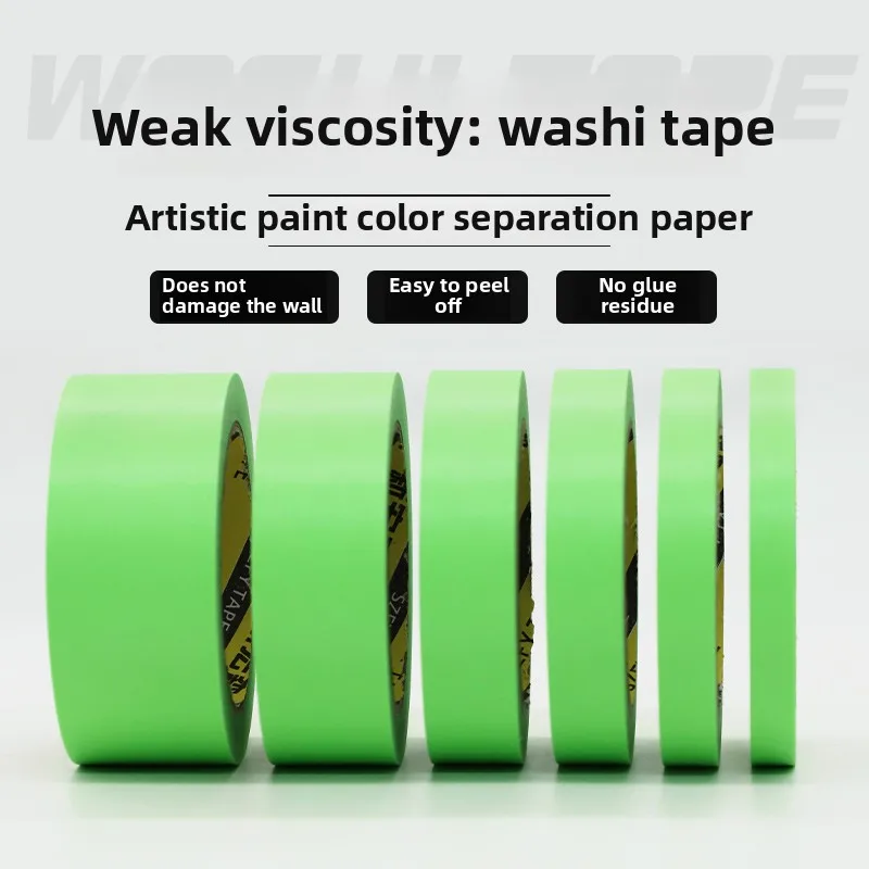 Weak-viscosity Masking Paper and Paper Tape for Wall Art Paint, Latex Paint, Color Separation Paper, Spray Paint, Masking Paper
Weak-viscosity Masking Paper and Paper Tape for Wall Art Paint, Latex Paint, Color Separation Paper, Spray Paint, Masking Paper