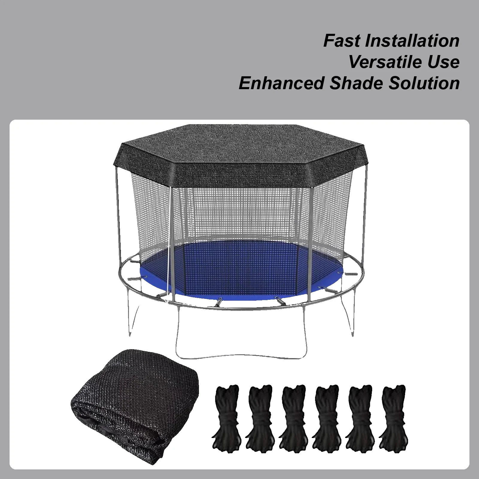 Trampoline Cover Anti-UV Shade Cover Foldable Sunscreen Protection Canopy For Playground Trampoline Accessories Outdoor
Trampoline Cover Anti-UV Shade Cover Foldable Sunscreen Protection Canopy For Playground Trampoline Accessories Outdoor