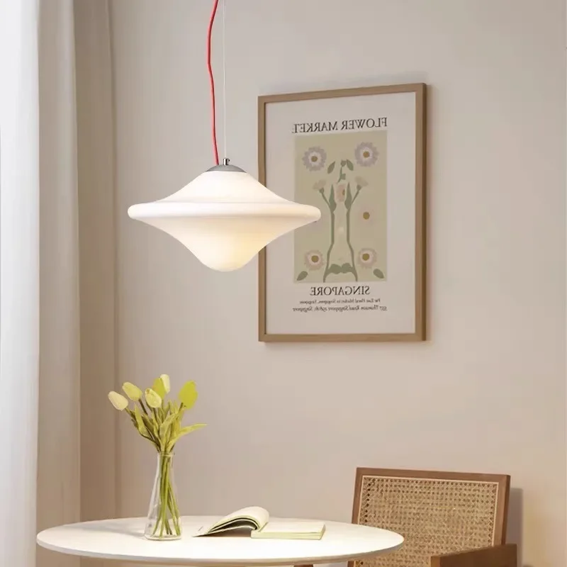 Minimalist restaurant glass chandelier Nordic personality designer creative shop front desk dining table bar counter UFO light
Minimalist restaurant glass chandelier Nordic personality designer creative shop front desk dining table bar counter UFO light