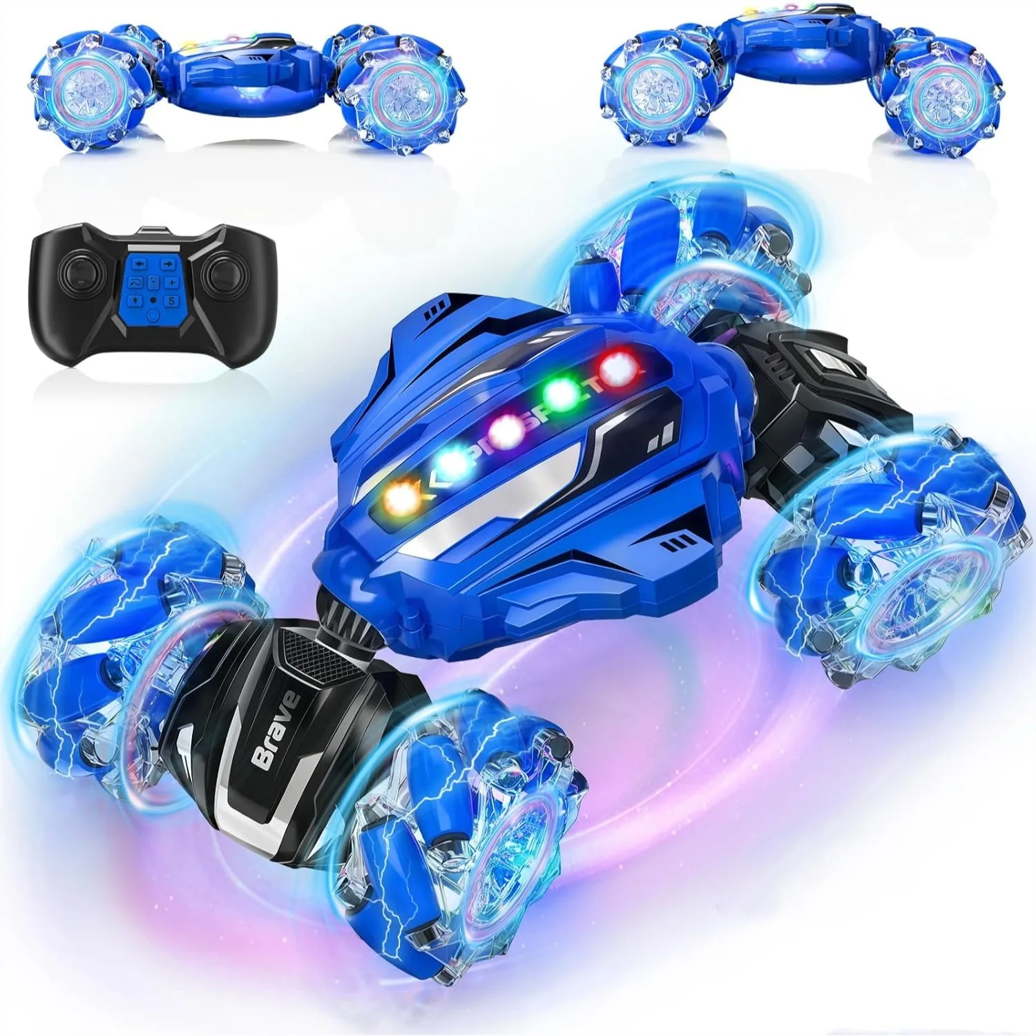 Gesture Sensing RC Stunt Car, 4WD Hand Controlled Remote Control Car with Light & Music, 360° Rotation Twist Vehicle Toy for
Gesture Sensing RC Stunt Car, 4WD Hand Controlled Remote Control Car with Light & Music, 360° Rotation Twist Vehicle Toy for