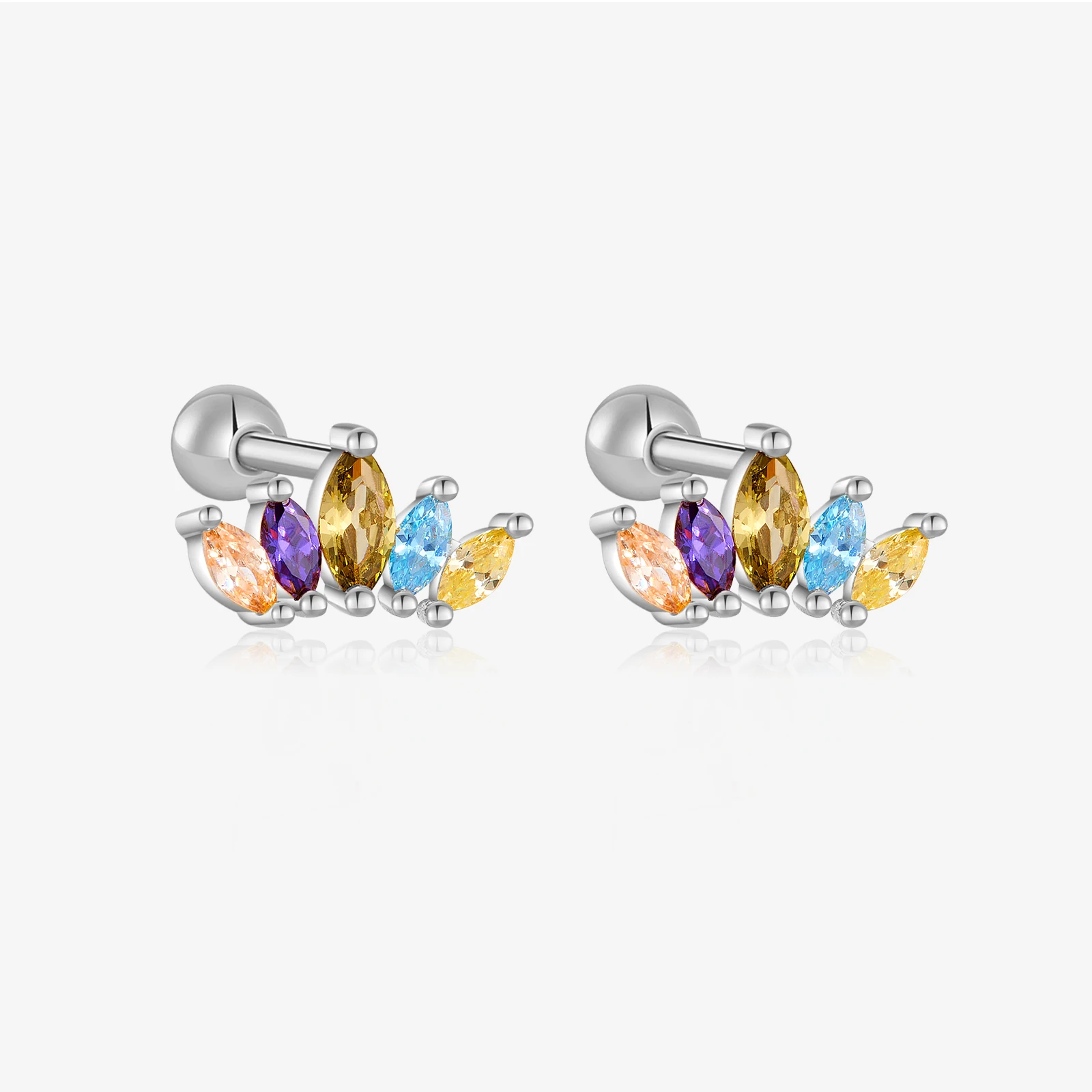 VEWANT Women 925 Sterling Silver Clear Colorful Zircon Mini Stud Earring Fine Trendy Luxury Wedding Party Jewelry Accessories
VEWANT Women 925 Sterling Silver Clear Colorful Zircon Mini Stud Earring Fine Trendy Luxury Wedding Party Jewelry Accessories