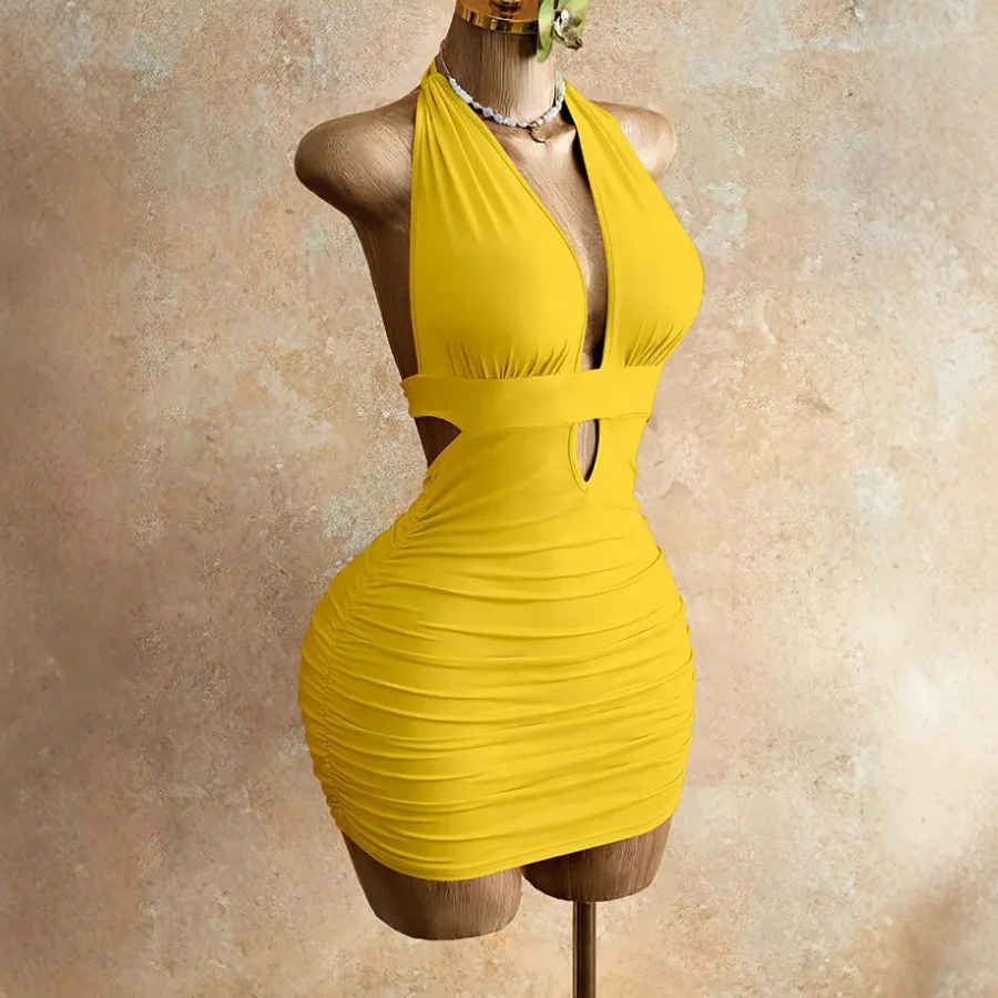 【New style】2026 slim sexy open back hanging neck dresses new fast sale Tongxiyin short skirt
【New style】2026 slim sexy open back hanging neck dresses new fast sale Tongxiyin short skirt