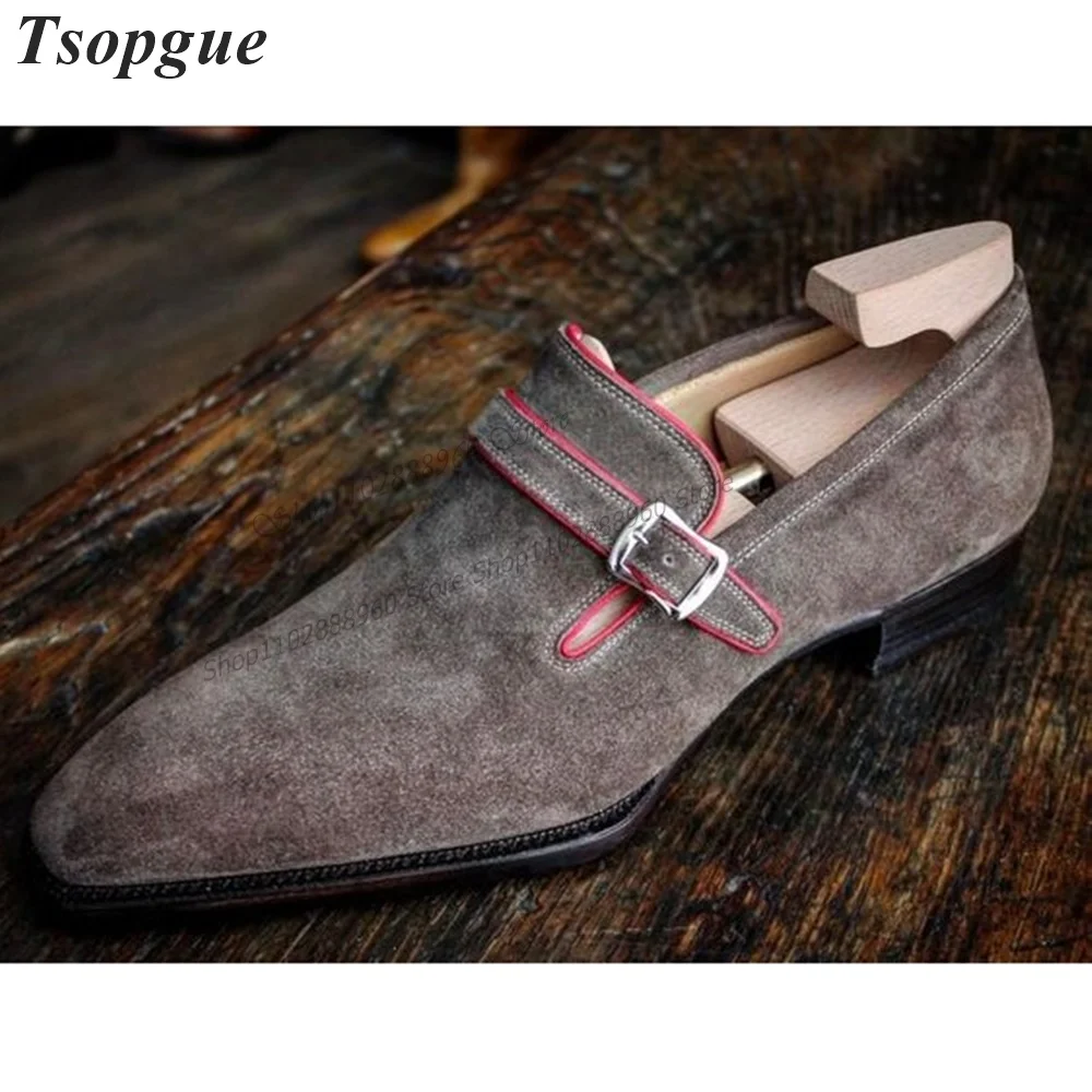British Style Gray Suede Belt Buckle Strap Men's Pumps Men Shoes Slip-On Runway Casual Party Shoes 2023 Fashion Zapatillas Muje
British Style Gray Suede Belt Buckle Strap Men's Pumps Men Shoes Slip-On Runway Casual Party Shoes 2023 Fashion Zapatillas Muje