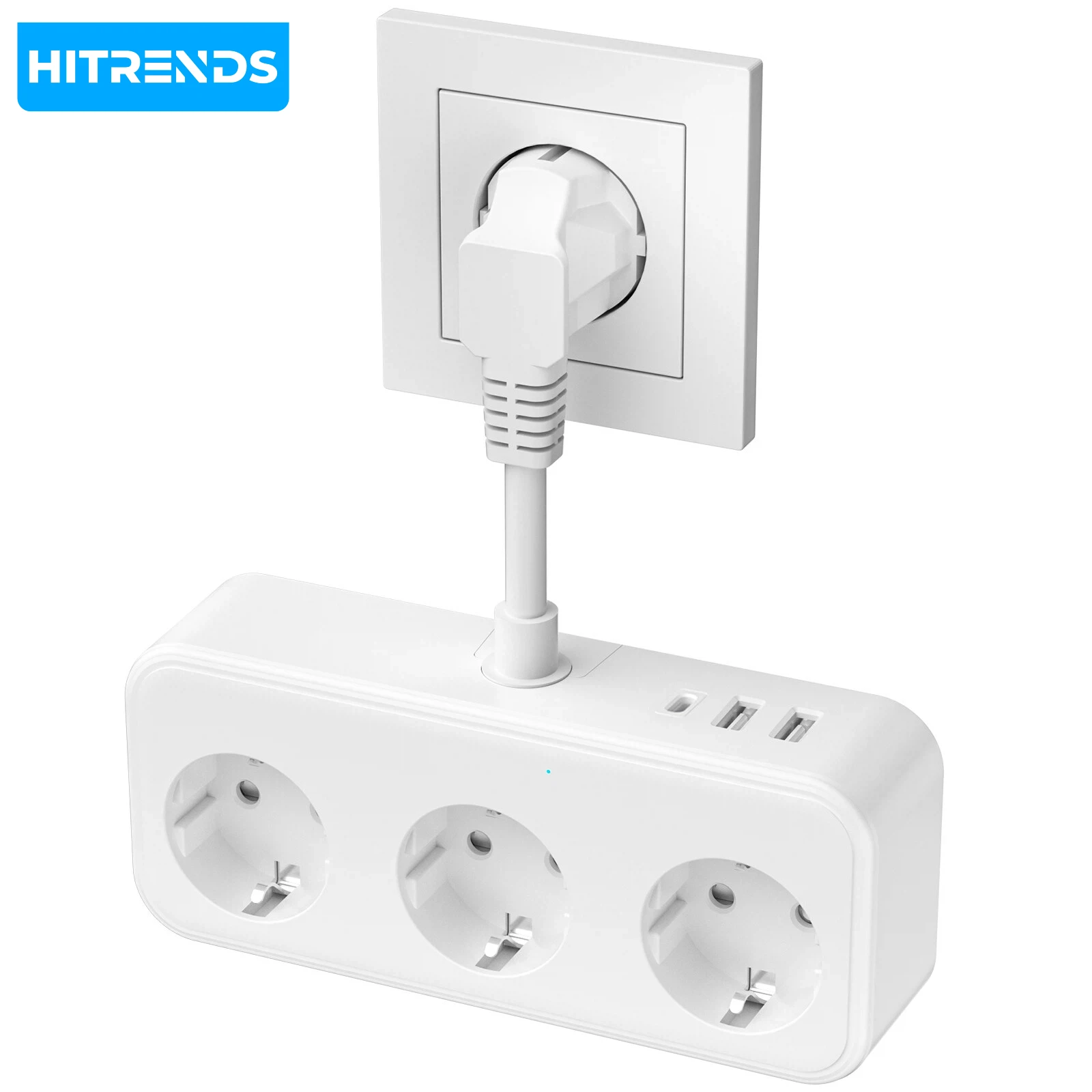HITRENDS Multi-functional USB Power Strip - Type-C Fast Charging Socket 4 AC + 2 USB + 1 C Home Office Desk Extension Socket
HITRENDS Multi-functional USB Power Strip - Type-C Fast Charging Socket 4 AC + 2 USB + 1 C Home Office Desk Extension Socket