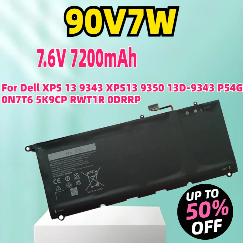 Новый аккумулятор 56 Втч 90 Вт JHXPY JD25G 090 В 7 Вт для ноутбука Dell XPS 13 9343 XPS13 9350 13D-9343 P54G 0N7T6 5K9CP RWT1R 0DRRP
Новый аккумулятор 56 Втч 90 Вт JHXPY JD25G 090 В 7 Вт для ноутбука Dell XPS 13 9343 XPS13 9350 13D-9343 P54G 0N7T6 5K9CP RWT1R 0DRRP