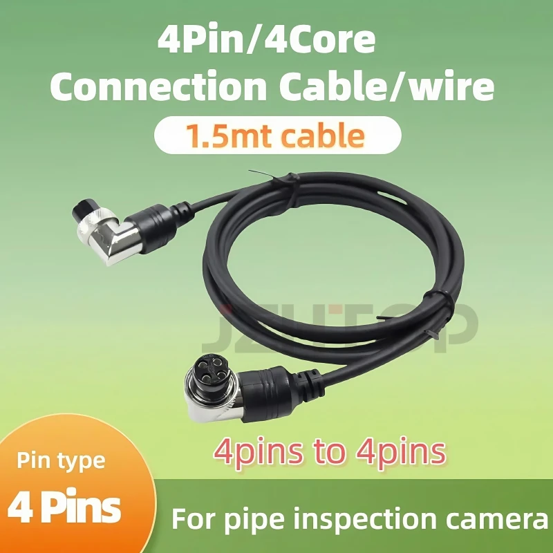 4 Pin Sewer Drain Pipe Camera Connecting Cable Replace Connection Wire 1.5m 3m Pipe Camera Video Connection Cable 4 Core
4 Pin Sewer Drain Pipe Camera Connecting Cable Replace Connection Wire 1.5m 3m Pipe Camera Video Connection Cable 4 Core