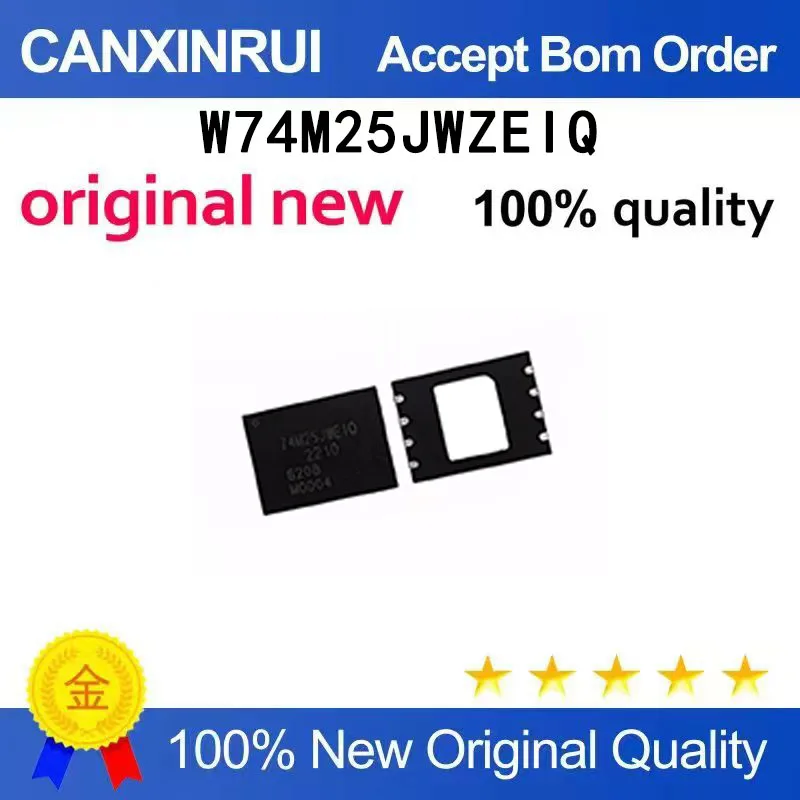 (5-100 pieces)New W74M25JWZEIQ W74M25JWEIQ 74M25JWEIQ QFN8 1.8V chip IC
(5-100 pieces)New W74M25JWZEIQ W74M25JWEIQ 74M25JWEIQ QFN8 1.8V chip IC