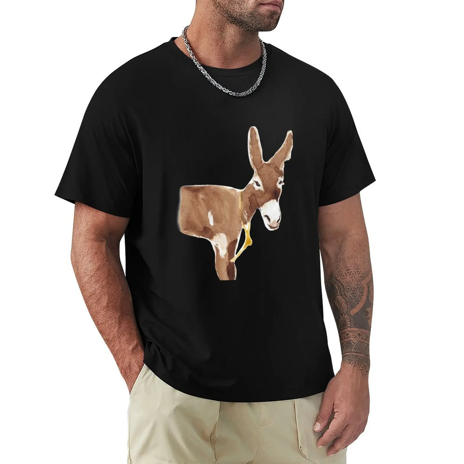 Donkey in watercolor T-Shirt Personalized t-shirt topping vintage t shirts Short sleeve tee men
Donkey in watercolor T-Shirt Personalized t-shirt topping vintage t shirts Short sleeve tee men