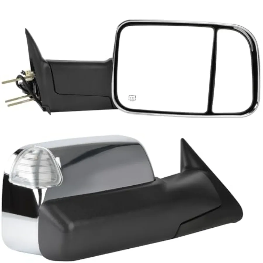 Tow Mirrors for 1998-2001 Dodge Ram 1500 2500 3500 Truck with Left Right Side Power Operation Heated Turn Signal Light Chrome C
Tow Mirrors for 1998-2001 Dodge Ram 1500 2500 3500 Truck with Left Right Side Power Operation Heated Turn Signal Light Chrome C