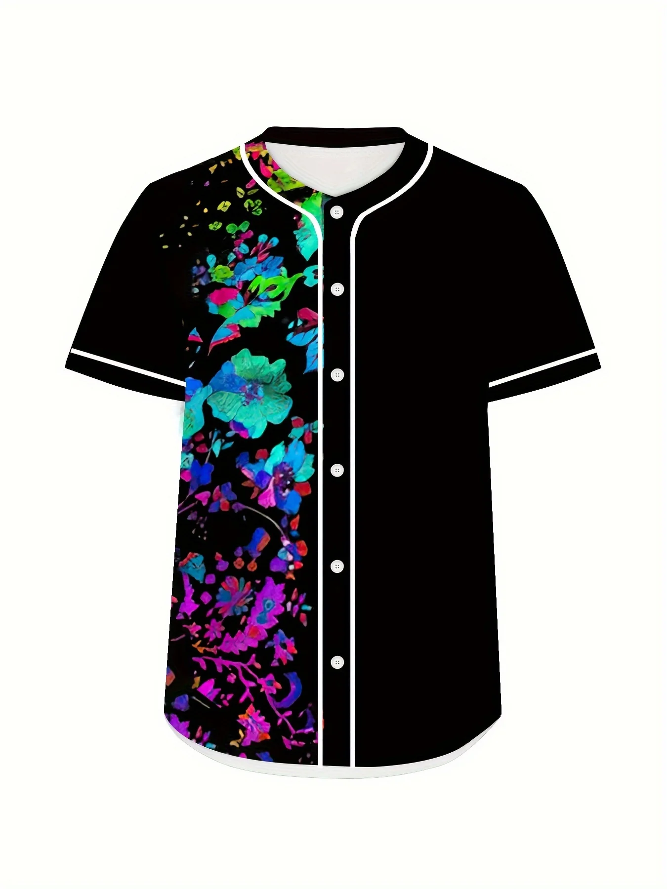 Summer New 3D Printed Pattern Printed Baseball Jersey Short-sleeved Quick-drying Sweat-absorbing Loose Button T-shirt Top
Summer New 3D Printed Pattern Printed Baseball Jersey Short-sleeved Quick-drying Sweat-absorbing Loose Button T-shirt Top