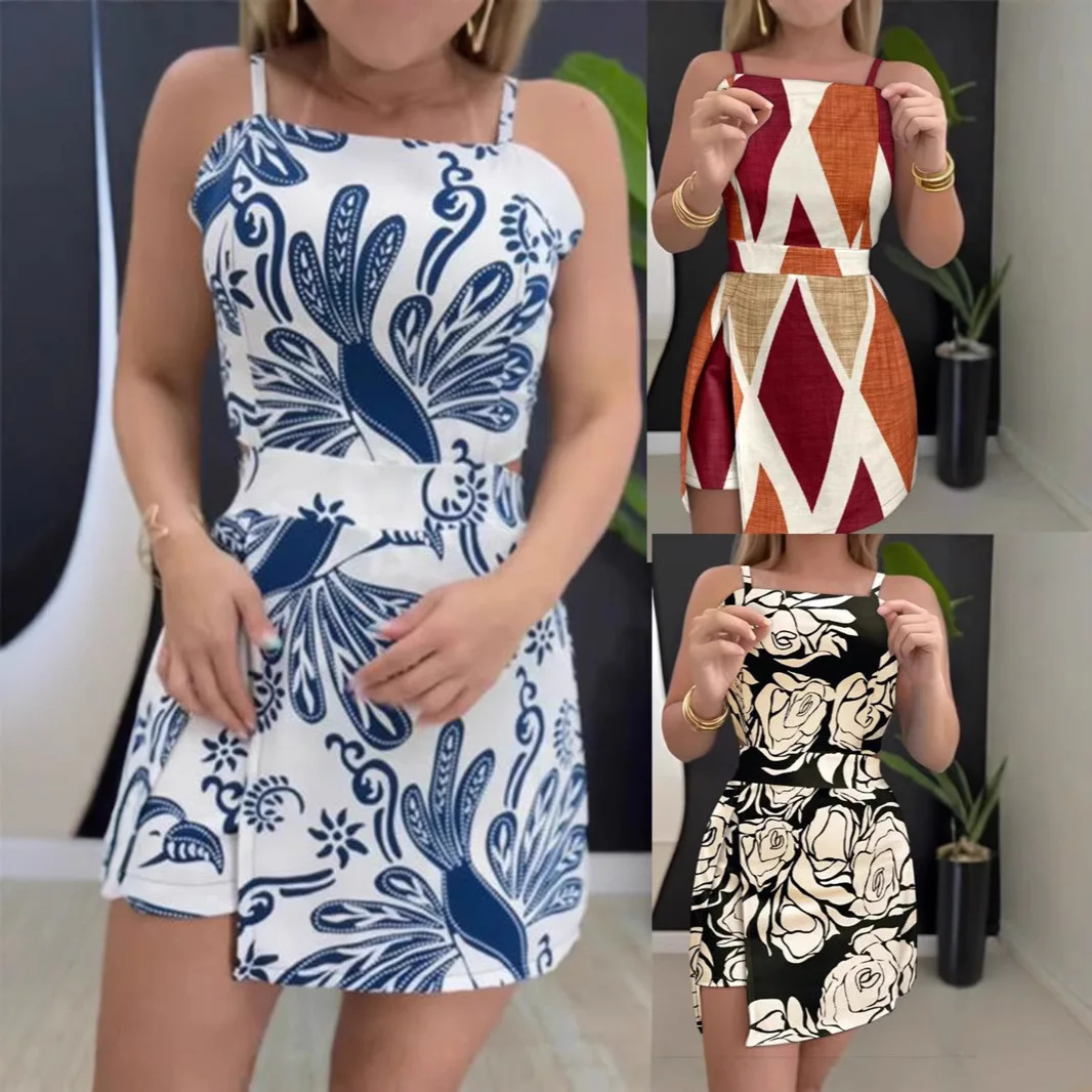 Summer New Women's Clothing Strap Sleeveless Floral Flower Printing Backless Jumpsuit Playsuit Shorts Pants
Summer New Women's Clothing Strap Sleeveless Floral Flower Printing Backless Jumpsuit Playsuit Shorts Pants