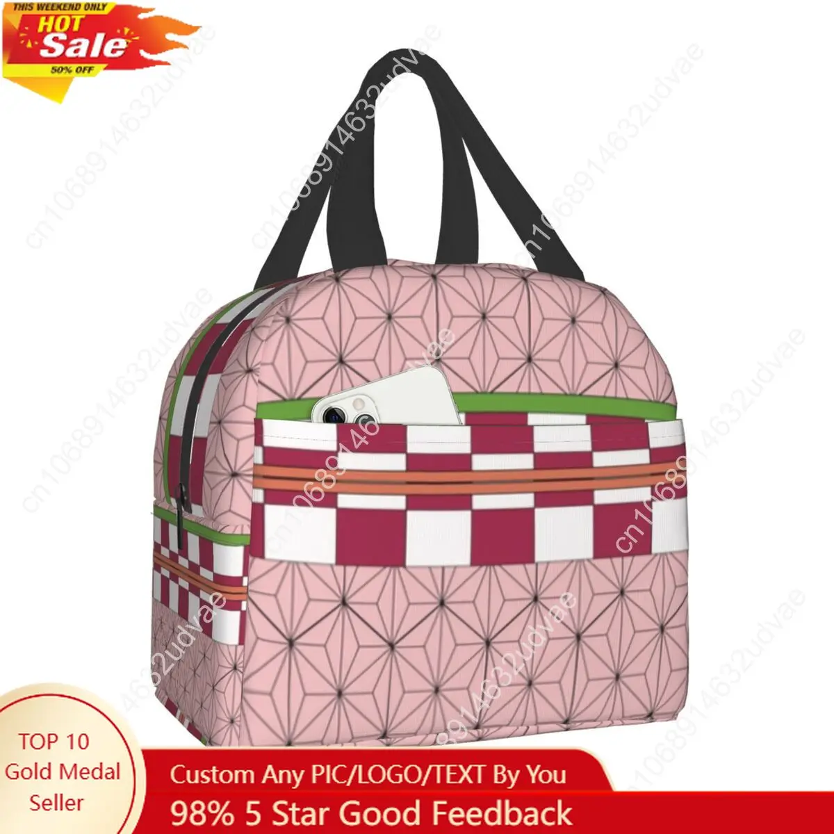 Nezuko Kimono Insulated Lunch Bag for Women Kids School Food Demon Slayer Kimetsu No Yaiba Anime Cooler Thermal Lunch Box Tote
Nezuko Kimono Insulated Lunch Bag for Women Kids School Food Demon Slayer Kimetsu No Yaiba Anime Cooler Thermal Lunch Box Tote