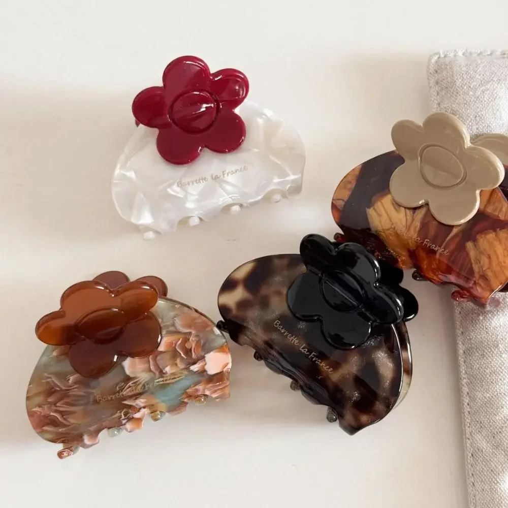 Acetate Acetic Acid Flower Hair Claw Korean Style High Ponytail Clip French Shark Clip Trendy Small Geometry Hair Crab Clip
Acetate Acetic Acid Flower Hair Claw Korean Style High Ponytail Clip French Shark Clip Trendy Small Geometry Hair Crab Clip