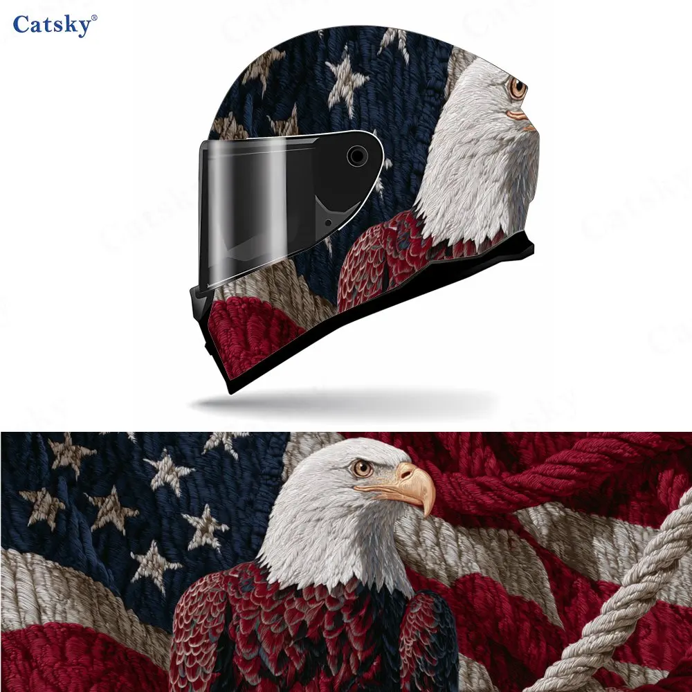 Symbolic Eagle with Stars and Stripes Full helmet Wrap Sticker Motorcycle helmet Racing graphic Decal Vinyl wrap helmet decal
Symbolic Eagle with Stars and Stripes Full helmet Wrap Sticker Motorcycle helmet Racing graphic Decal Vinyl wrap helmet decal