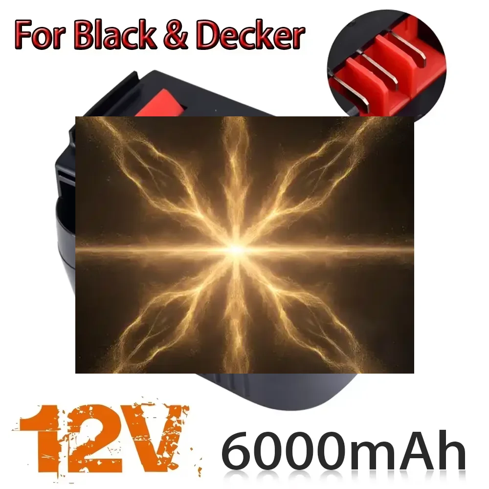 New 12V 6000mah Rechargeable Tool Battery for Black & Decker A12 A12ex Fsb12 Fs120b A1712 Hp12k HP12 Lithium Ion Replacement Dri
New 12V 6000mah Rechargeable Tool Battery for Black & Decker A12 A12ex Fsb12 Fs120b A1712 Hp12k HP12 Lithium Ion Replacement Dri
