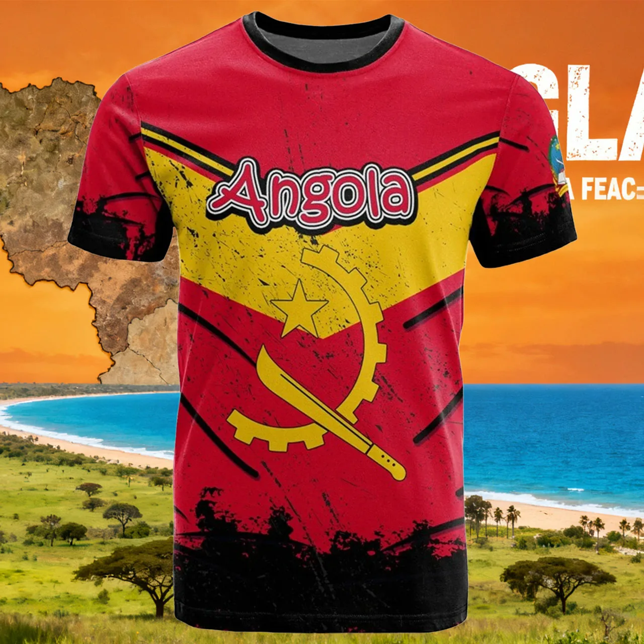 New Angola Fashion Printed Men's/Women's Sports Slow Running Fitness Training T-shirt Quick Drying Breathable Round Neck Top
New Angola Fashion Printed Men's/Women's Sports Slow Running Fitness Training T-shirt Quick Drying Breathable Round Neck Top