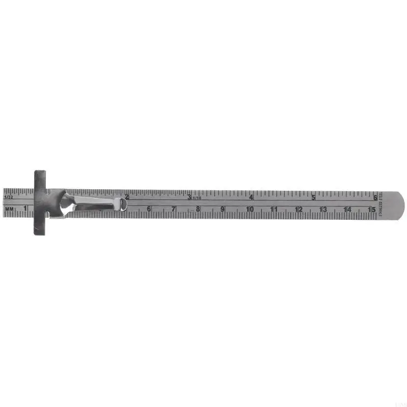 Y3NB 6" Stainless Steel Pocket Rule with Inch 1/32" mm/Metric Graduations Measuring Tool for Engineering School Office
Y3NB 6" Stainless Steel Pocket Rule with Inch 1/32" mm/Metric Graduations Measuring Tool for Engineering School Office