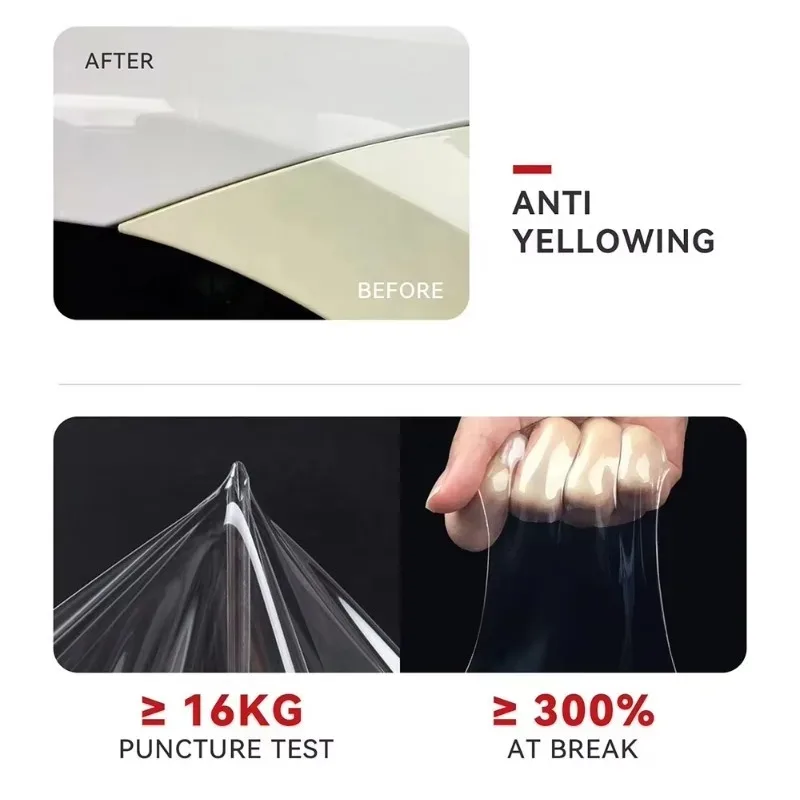6.5mil 7.5mil TPU TPH PPF Film Clear Car PPF Car Paint Protection Film Self Healing Car
6.5mil 7.5mil TPU TPH PPF Film Clear Car PPF Car Paint Protection Film Self Healing Car