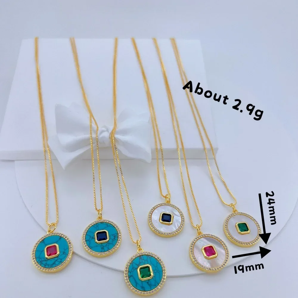 1Pcs Shell Pendant Only for Diy Earring Necklace Making Brass Plating Gold Inlay Colorful Square Zircon Round Jewelry Accessorie
1Pcs Shell Pendant Only for Diy Earring Necklace Making Brass Plating Gold Inlay Colorful Square Zircon Round Jewelry Accessorie