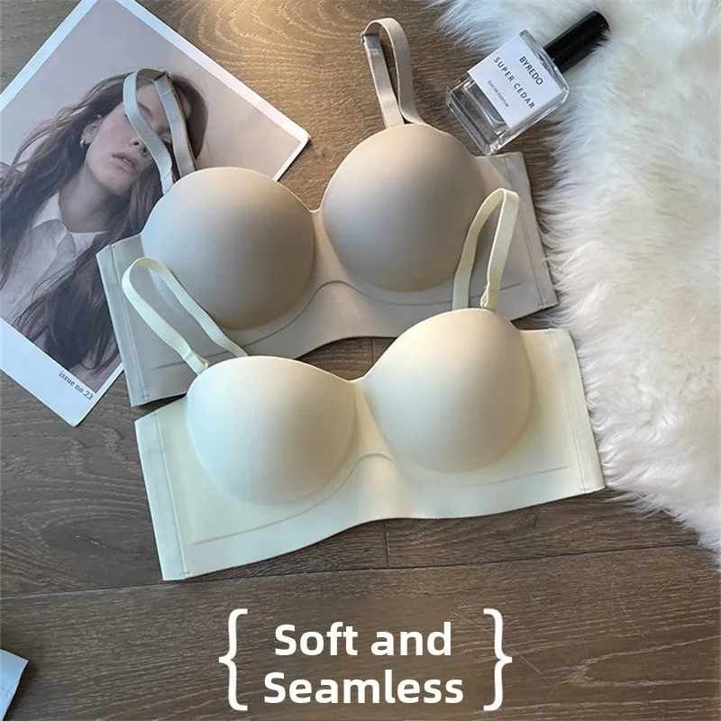 Adjustable Bandeau Bra Candy Color Half Cup Anti-Sagging Medium Thick Pure Color Beautiful Back Steel Ring Underwear for Girls
Adjustable Bandeau Bra Candy Color Half Cup Anti-Sagging Medium Thick Pure Color Beautiful Back Steel Ring Underwear for Girls