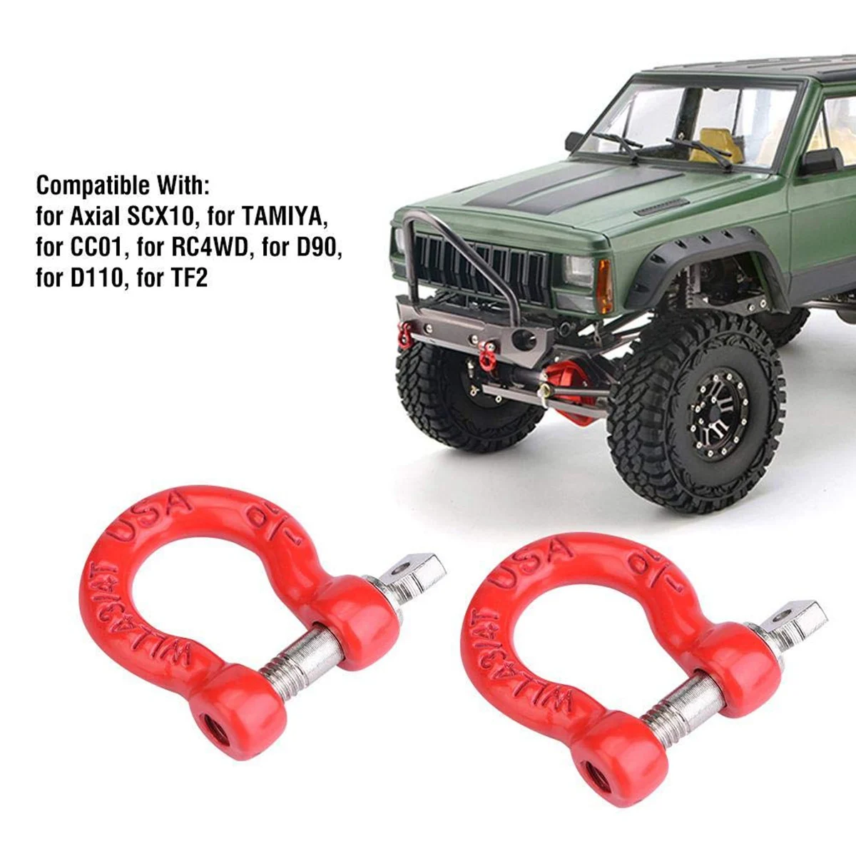 ABWE-1 Pcs Black RC Car Metal Trailer Hook Drop Hitch Receiver & 8Pcs Red Front Rear Bumper Trailer Hook Tow Rescue Hook
ABWE-1 Pcs Black RC Car Metal Trailer Hook Drop Hitch Receiver & 8Pcs Red Front Rear Bumper Trailer Hook Tow Rescue Hook