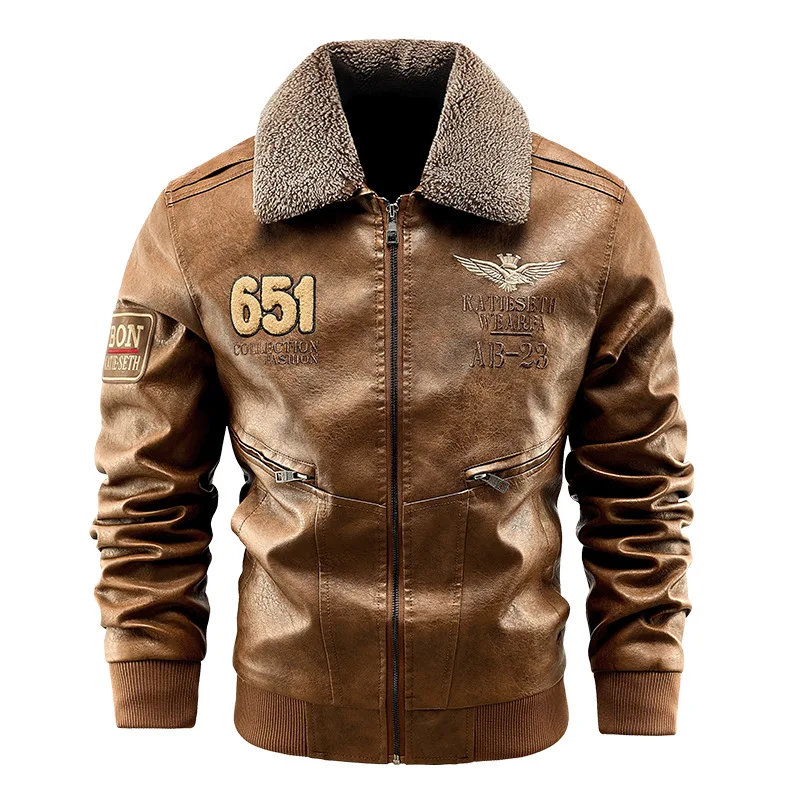Fur Collar Men's Autumn And Winter Leather Jacket Men Embroidery Original Moto & Biker Coat Motorcycle Casual Warm Overcoat
Fur Collar Men's Autumn And Winter Leather Jacket Men Embroidery Original Moto & Biker Coat Motorcycle Casual Warm Overcoat