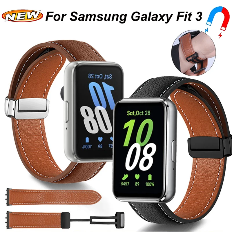 Кожаный ремешок для Samsung Galaxy Fit 3, браслет для смарт-часов Samsung Galaxy Fit 3 с магнитной застежкой
Кожаный ремешок для Samsung Galaxy Fit 3, браслет для смарт-часов Samsung Galaxy Fit 3 с магнитной застежкой