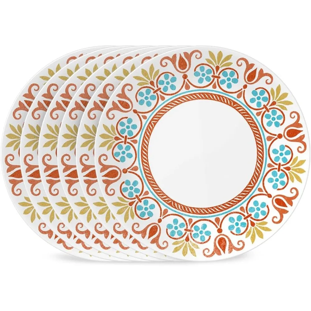 Corelle Vitrelle 10.25-Inch Dinner Plates, Triple-Layer Glass, Chip-Resistant, Lightweight, Round Plates, 8-Piece Set in Terraco 
Corelle Vitrelle 10.25-Inch Dinner Plates, Triple-Layer Glass, Chip-Resistant, Lightweight, Round Plates, 8-Piece Set in Terraco