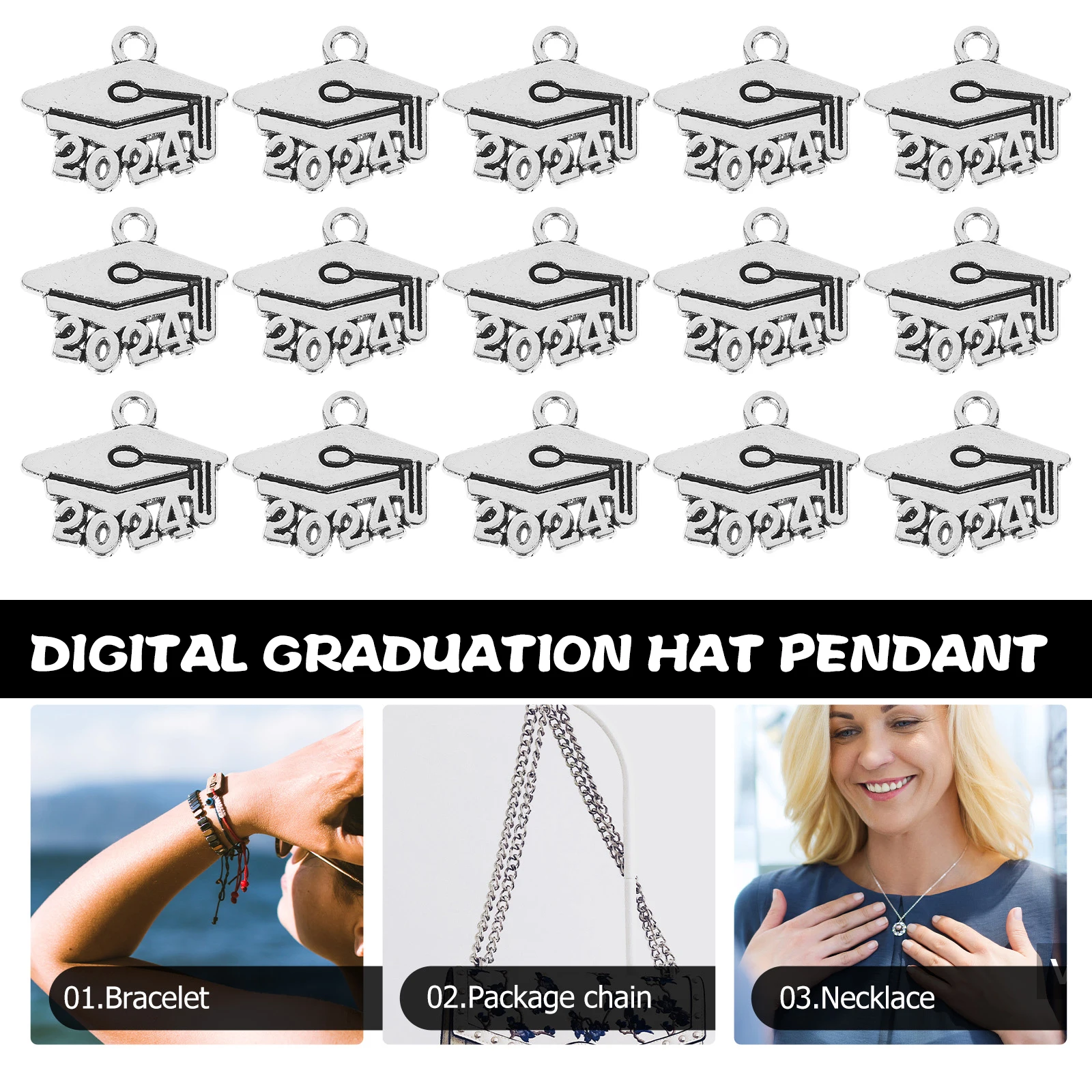 100pcs Graduation Cap Pendant 2024 Number Charms Ancient Silver DIY Jewelry Accessories Bracelet Earrings Gifts
100pcs Graduation Cap Pendant 2024 Number Charms Ancient Silver DIY Jewelry Accessories Bracelet Earrings Gifts