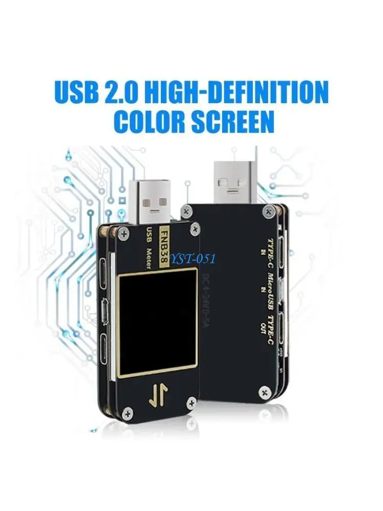 E15A USB Tester FNB38 Current And Meter USB Tester QC4+ PD3.0 2.0 Fast
E15A USB Tester FNB38 Current And Meter USB Tester QC4+ PD3.0 2.0 Fast