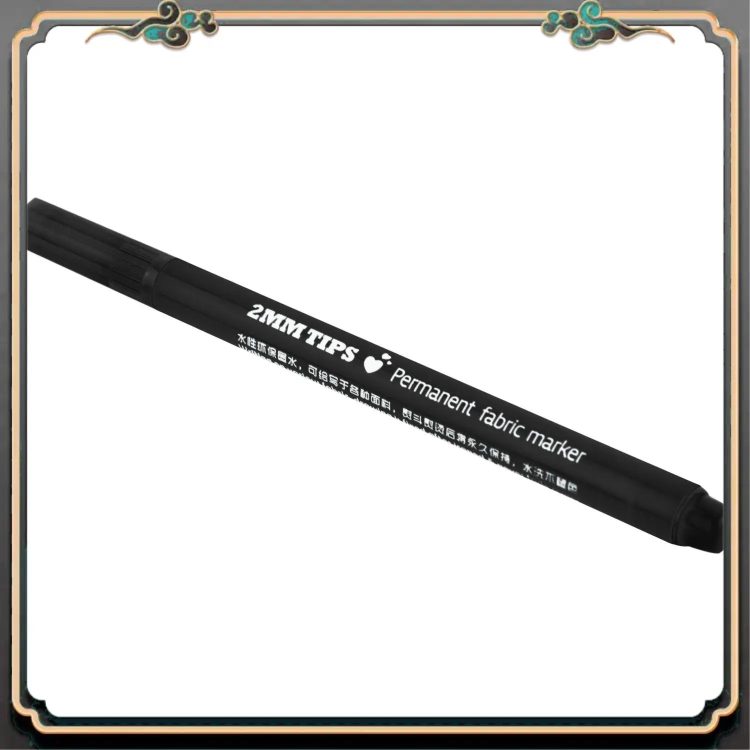ASMA-2Pcs Fabric Marker Pens Permanent Colors For DIY Textile Clothes T-Shirt Shoes - White & Black
ASMA-2Pcs Fabric Marker Pens Permanent Colors For DIY Textile Clothes T-Shirt Shoes - White & Black