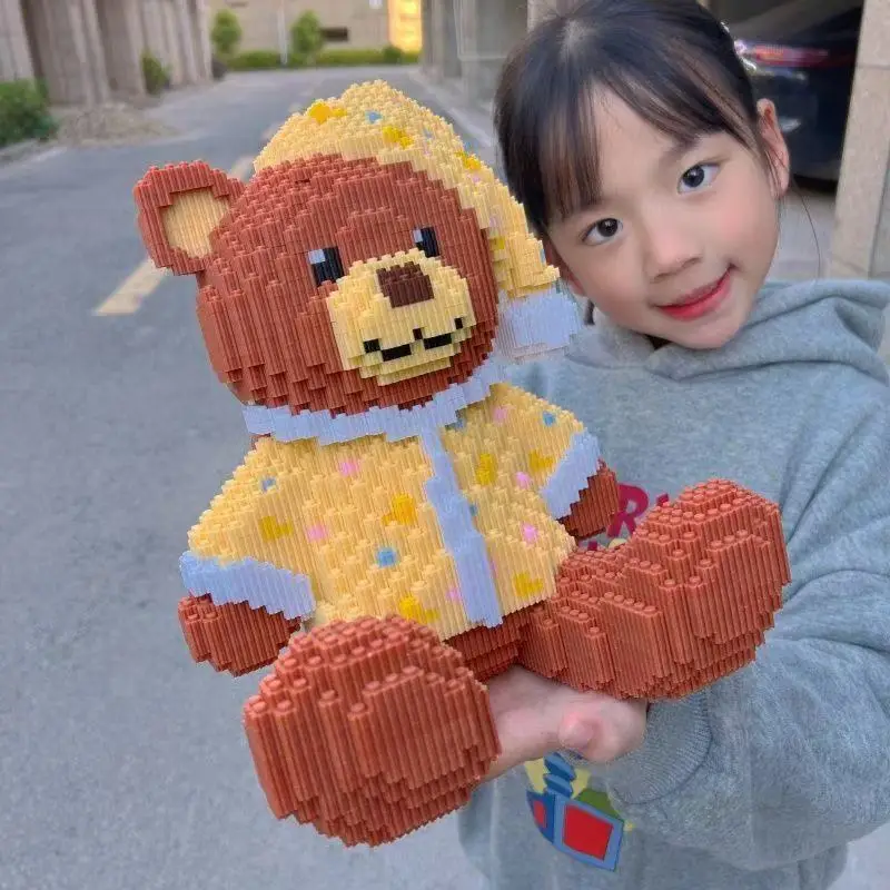 New 3D Cute Bear Micro Diamond Building Blocks Cartoon Character Small Particle Brick Toys for Children's Puzzle Gifts
New 3D Cute Bear Micro Diamond Building Blocks Cartoon Character Small Particle Brick Toys for Children's Puzzle Gifts