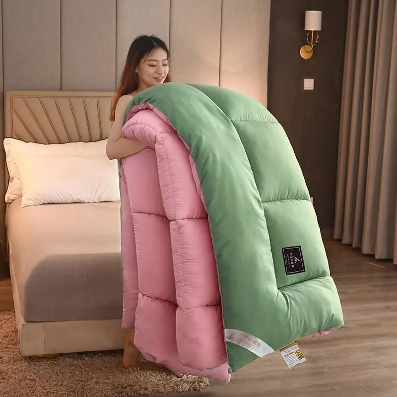 Winter Double Quilt Double Single Bed Duvets Goose Down Duvet Quilt Comforter Nordic filling Four Seasons Thick Blankets Thread
Winter Double Quilt Double Single Bed Duvets Goose Down Duvet Quilt Comforter Nordic filling Four Seasons Thick Blankets Thread