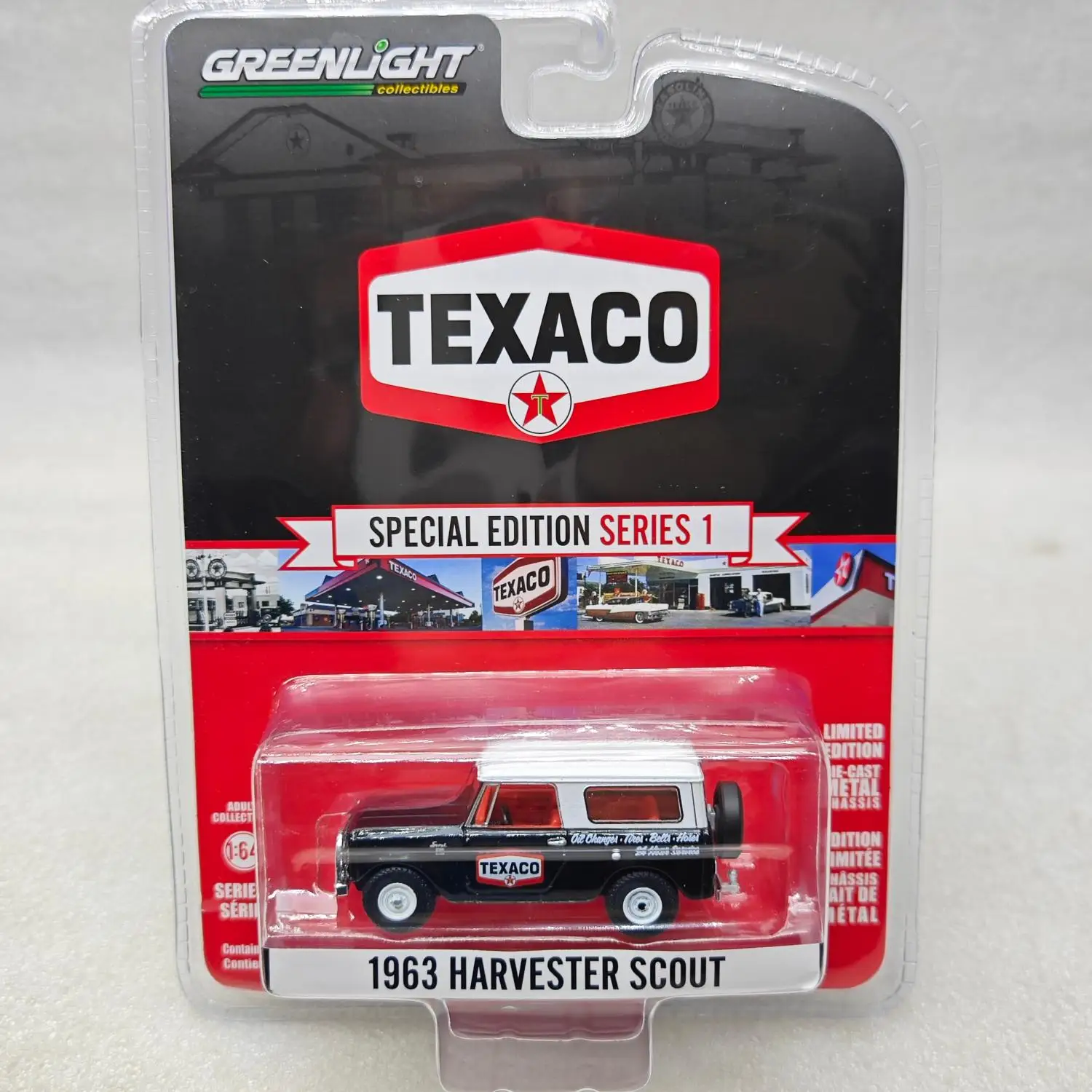 Green Light 1:64 Texaco Special Edition Series 1-1963 Harvester Scout Harvesting Reconnaissance Aircraftcar Model Toys Gifts Col
Green Light 1:64 Texaco Special Edition Series 1-1963 Harvester Scout Harvesting Reconnaissance Aircraftcar Model Toys Gifts Col