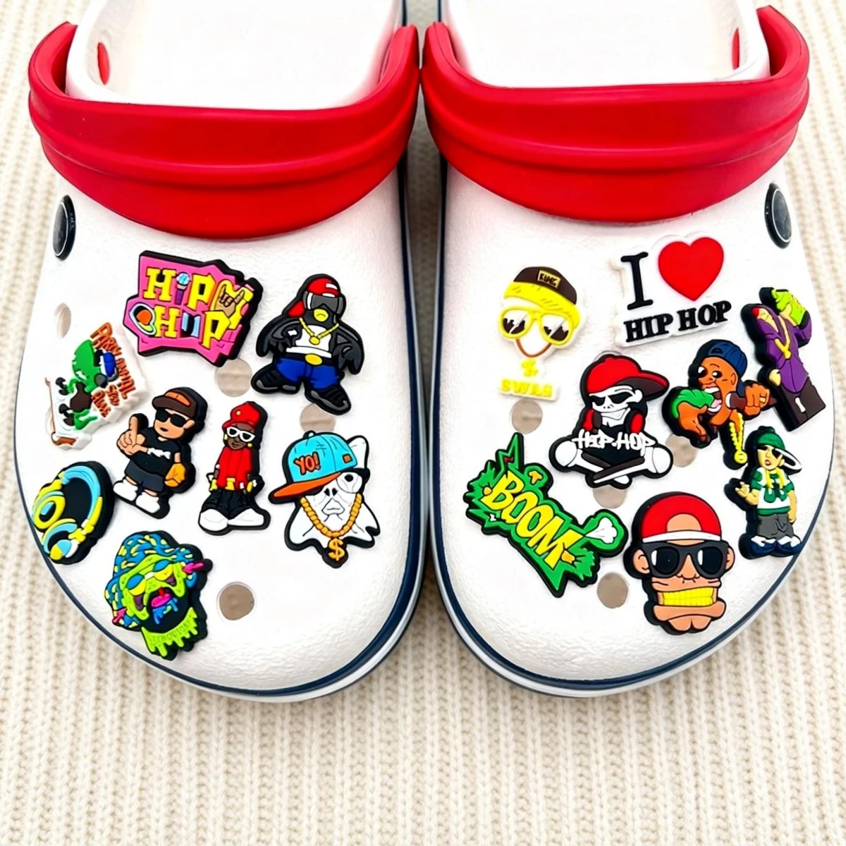 16Pcs Music-Themed Shoe Charms for Crocs, Cool Friendship Shoe Charms, Inspired Friendship Gift for Lover Music Fans
16Pcs Music-Themed Shoe Charms for Crocs, Cool Friendship Shoe Charms, Inspired Friendship Gift for Lover Music Fans