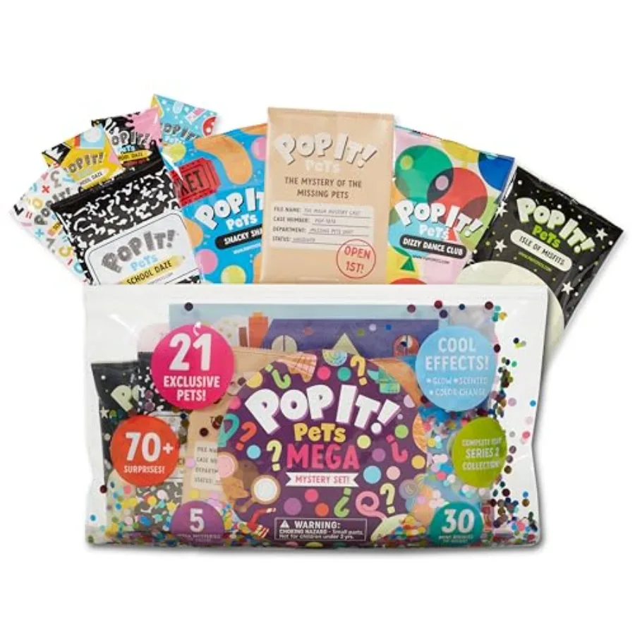 Buffalo Games Pop It Pets - Season 2 - The MEGA Pack - The Ultimate Sensory Fidget Toy - Popping Bubbles and Adorable Character
Buffalo Games Pop It Pets - Season 2 - The MEGA Pack - The Ultimate Sensory Fidget Toy - Popping Bubbles and Adorable Character