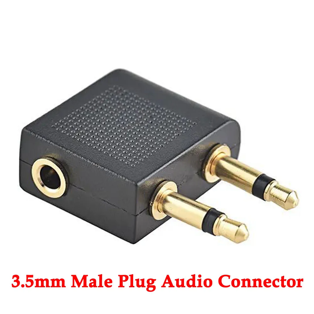 3.5mm male to Dual 3.5mm Male Plug Audio Connector Adapter 3.5mm Mono Airline Jack for Airplane Travel Headphone Earphone
3.5mm male to Dual 3.5mm Male Plug Audio Connector Adapter 3.5mm Mono Airline Jack for Airplane Travel Headphone Earphone