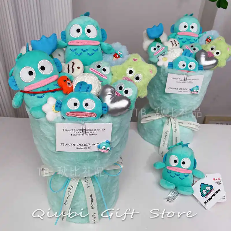 Hangyodon Anime Kawaii Sanrio Lovely Doll Bouquet Cute Cartoon Sweet Fashion Birthday Funny Flowers Gifts Toys for Kids
Hangyodon Anime Kawaii Sanrio Lovely Doll Bouquet Cute Cartoon Sweet Fashion Birthday Funny Flowers Gifts Toys for Kids