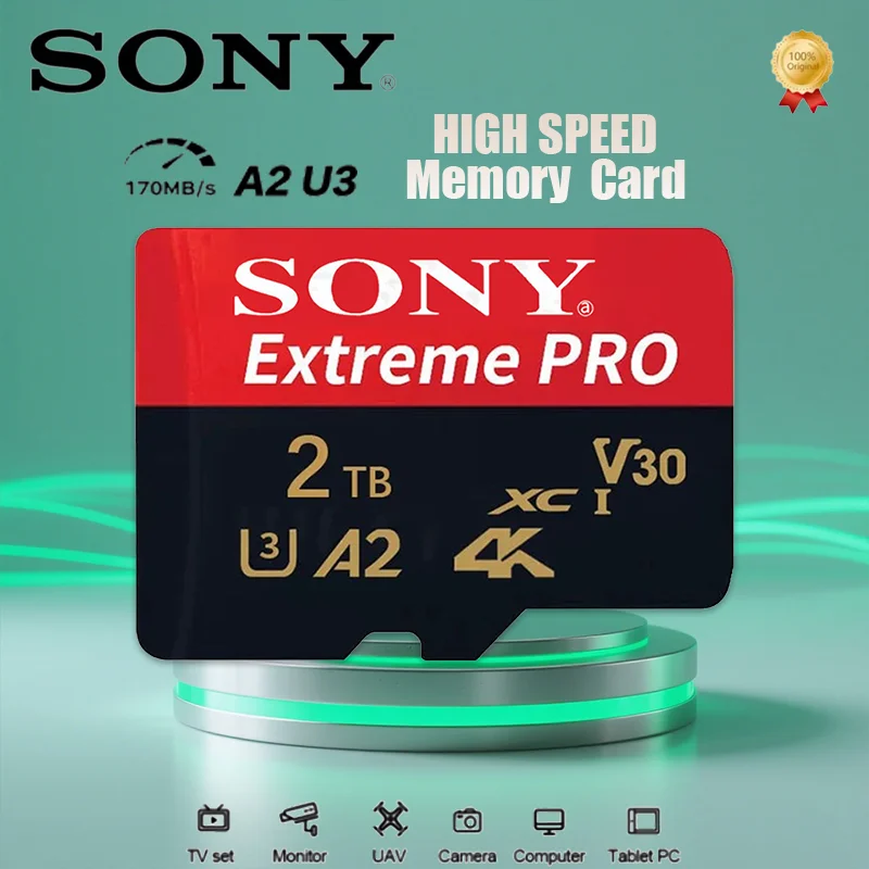 SONY Class10 High-Speed SD Card 1TB Memory 512GB Cards Micro TF Card 128GB High Capacity Flash Card for phone/PC/Camera/UAV
SONY Class10 High-Speed SD Card 1TB Memory 512GB Cards Micro TF Card 128GB High Capacity Flash Card for phone/PC/Camera/UAV