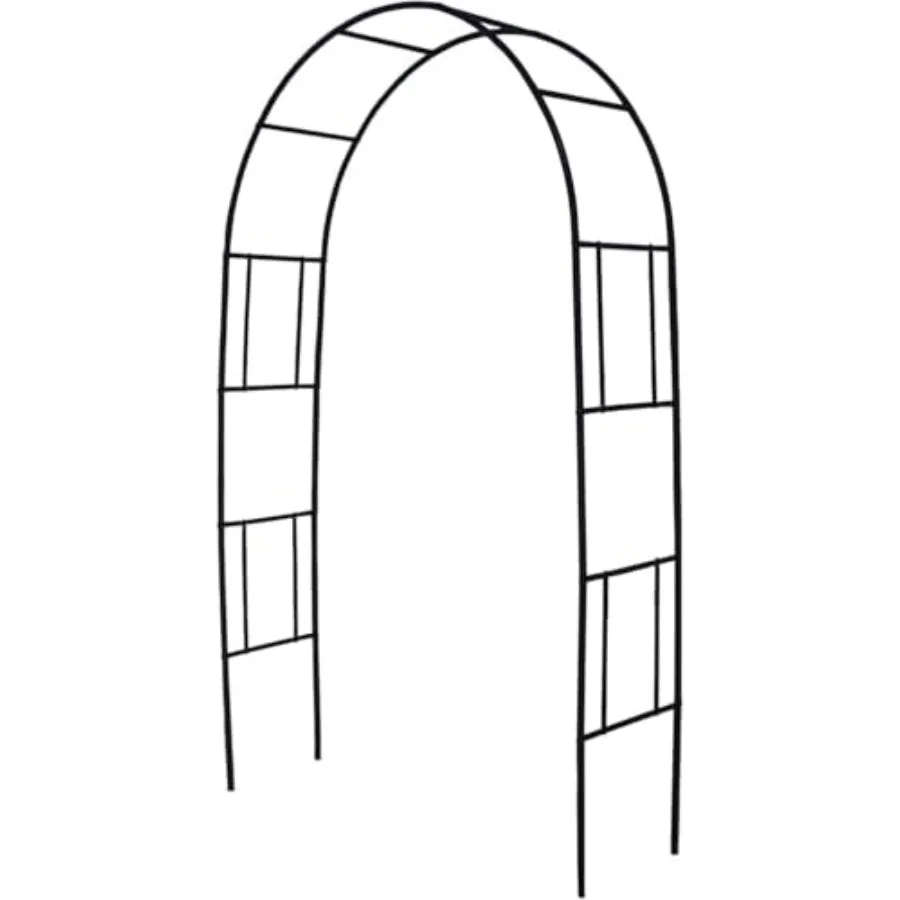 Garden arch for climbing plants, metal pergola arbor trellis, 7 ft H x 4 ft W, black finish, rust-resistant and weatherproof fo
Garden arch for climbing plants, metal pergola arbor trellis, 7 ft H x 4 ft W, black finish, rust-resistant and weatherproof fo