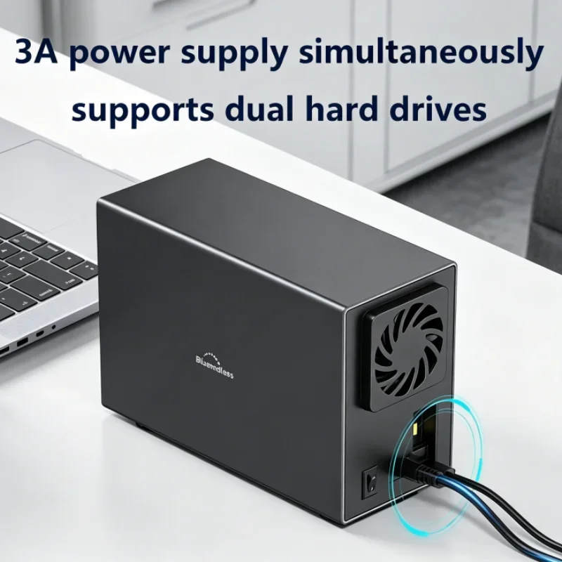 External Dual Bay Hard Drive Enclosure 3.5 USB 3.0 Type C Shell Heat Dissipation SATA Array Box HDD Server Case
External Dual Bay Hard Drive Enclosure 3.5 USB 3.0 Type C Shell Heat Dissipation SATA Array Box HDD Server Case