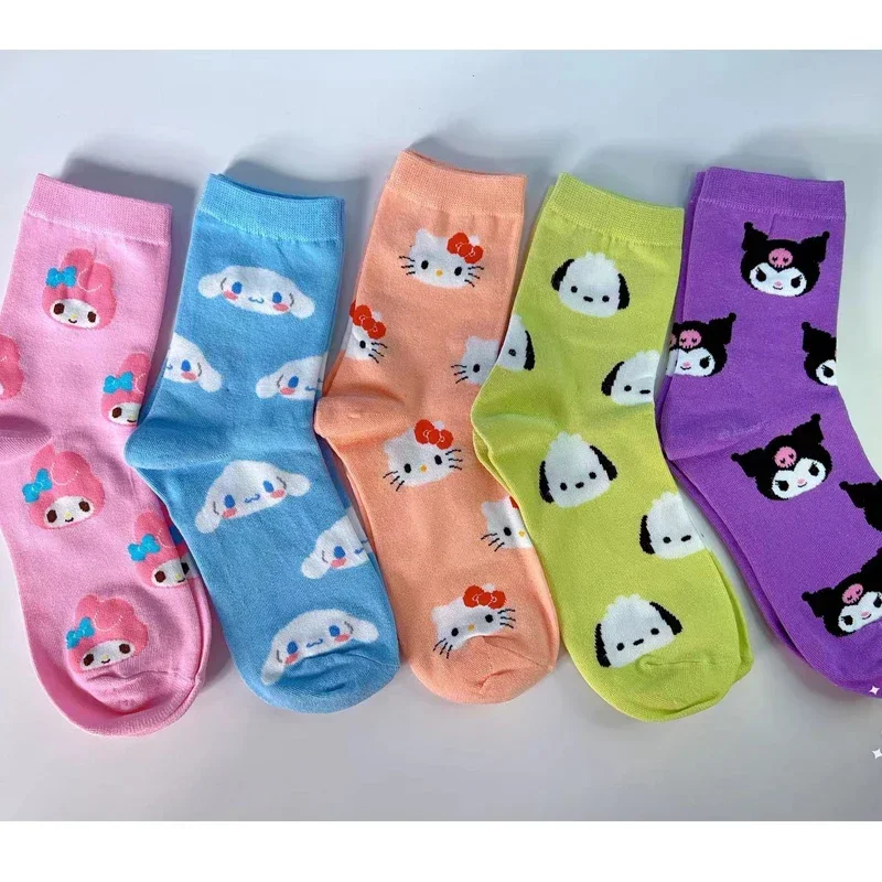 5pairs Sanrio Accessories Socks Anime Hello Kitty Kuromi Melody Cinnamoroll Long Tube Harajuku Keep Warm Casual Socks Girl Gift
5pairs Sanrio Accessories Socks Anime Hello Kitty Kuromi Melody Cinnamoroll Long Tube Harajuku Keep Warm Casual Socks Girl Gift