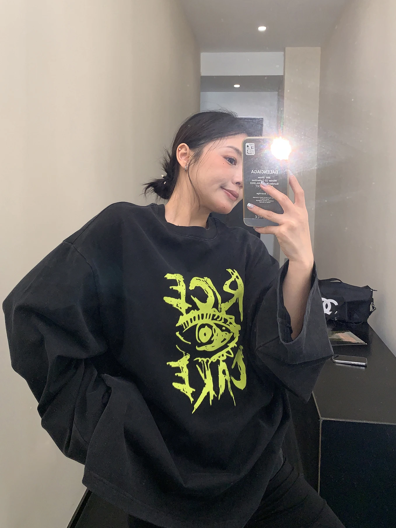 Хлопковая футболка American Sle Long Sve, женская свободная посадка, винтажный топ Lazy Bla, осенний сезон, круглый пуловер Ne, повседневная одежда
Хлопковая футболка American Sle Long Sve, женская свободная посадка, винтажный топ Lazy Bla, осенний сезон, круглый пуловер Ne, повседневная одежда