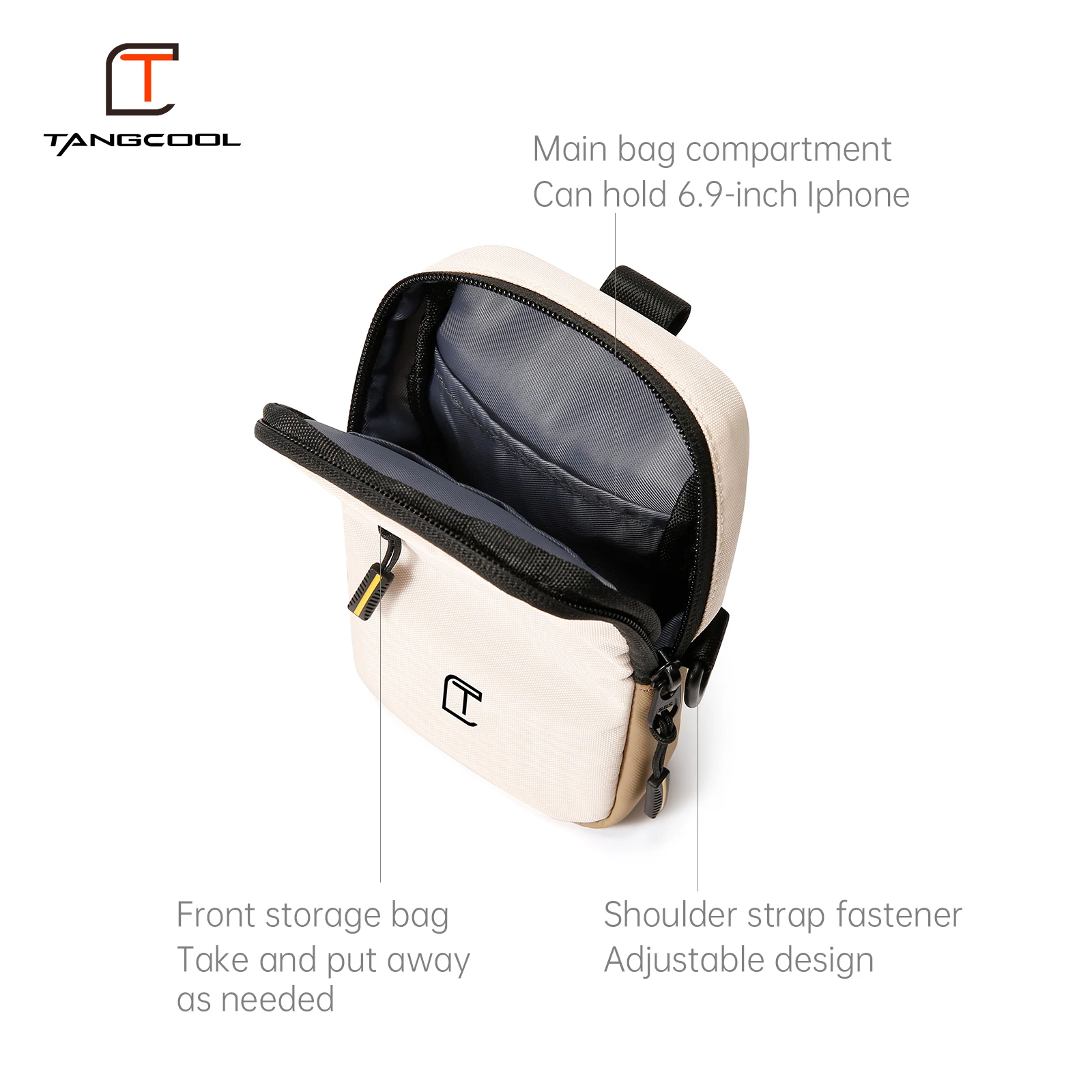 TANGCOOL Mini Crossbody Bag Oxford Waterproof 6.9-inch Phone Sling Bag Adjustable Shoulder Strap for Men Women Outdoor Daily
TANGCOOL Mini Crossbody Bag Oxford Waterproof 6.9-inch Phone Sling Bag Adjustable Shoulder Strap for Men Women Outdoor Daily